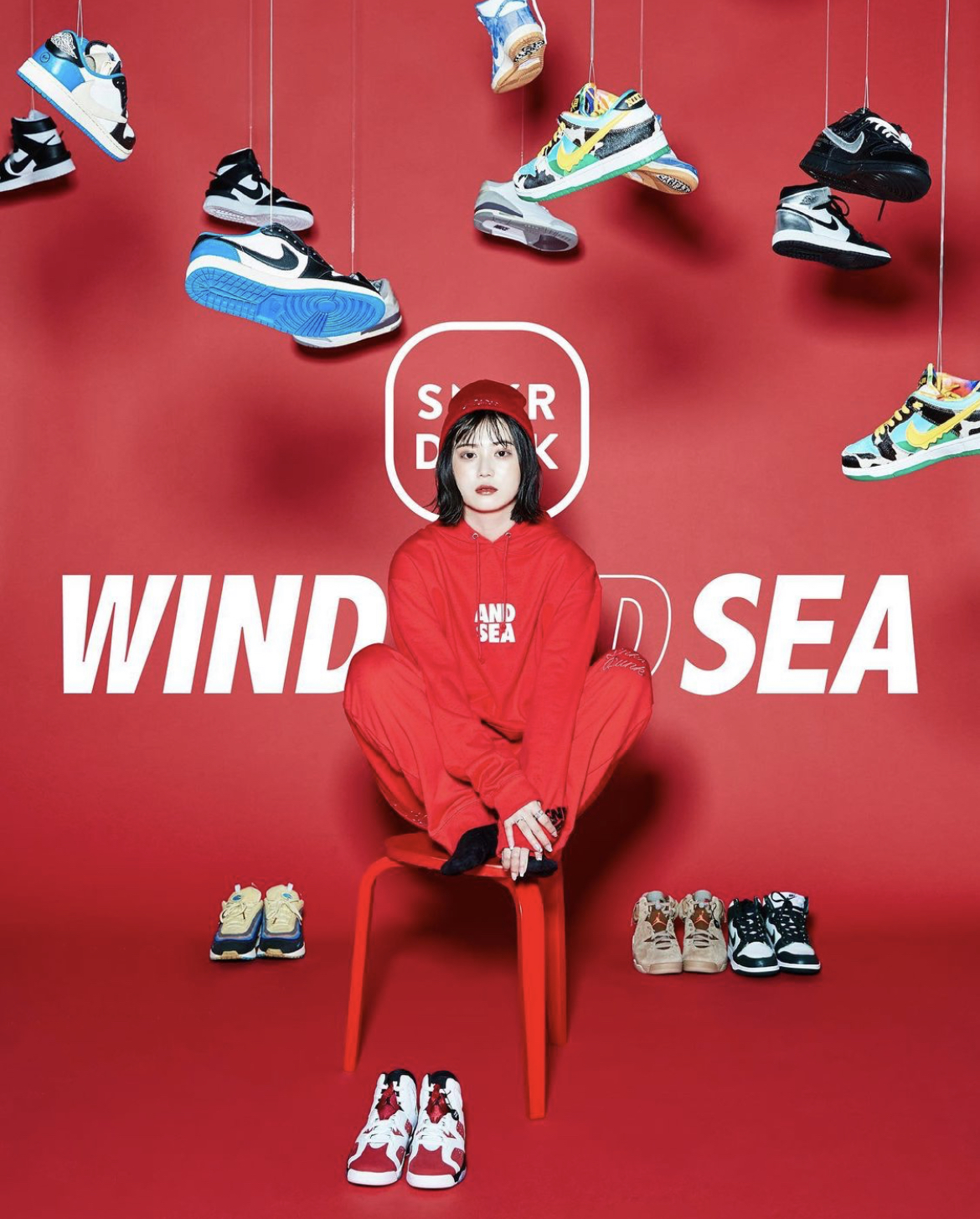 WINDANDSEA × SNKRDUNK / 三原羽衣